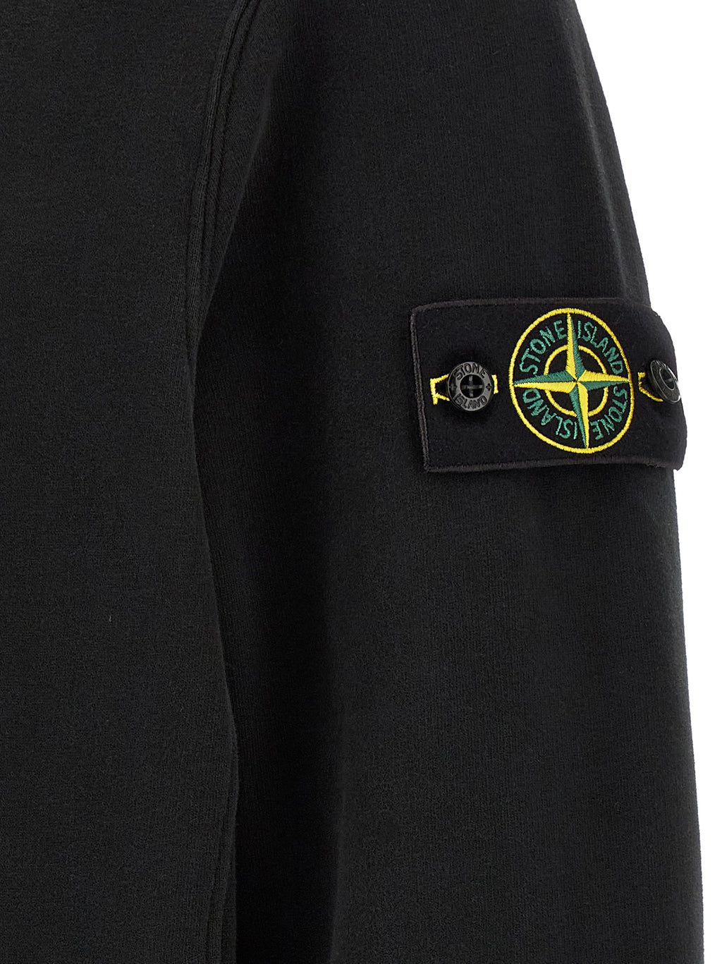 Schwarzer Baumwoll-Sweatshirt
