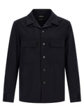 Blaue Wollbluse