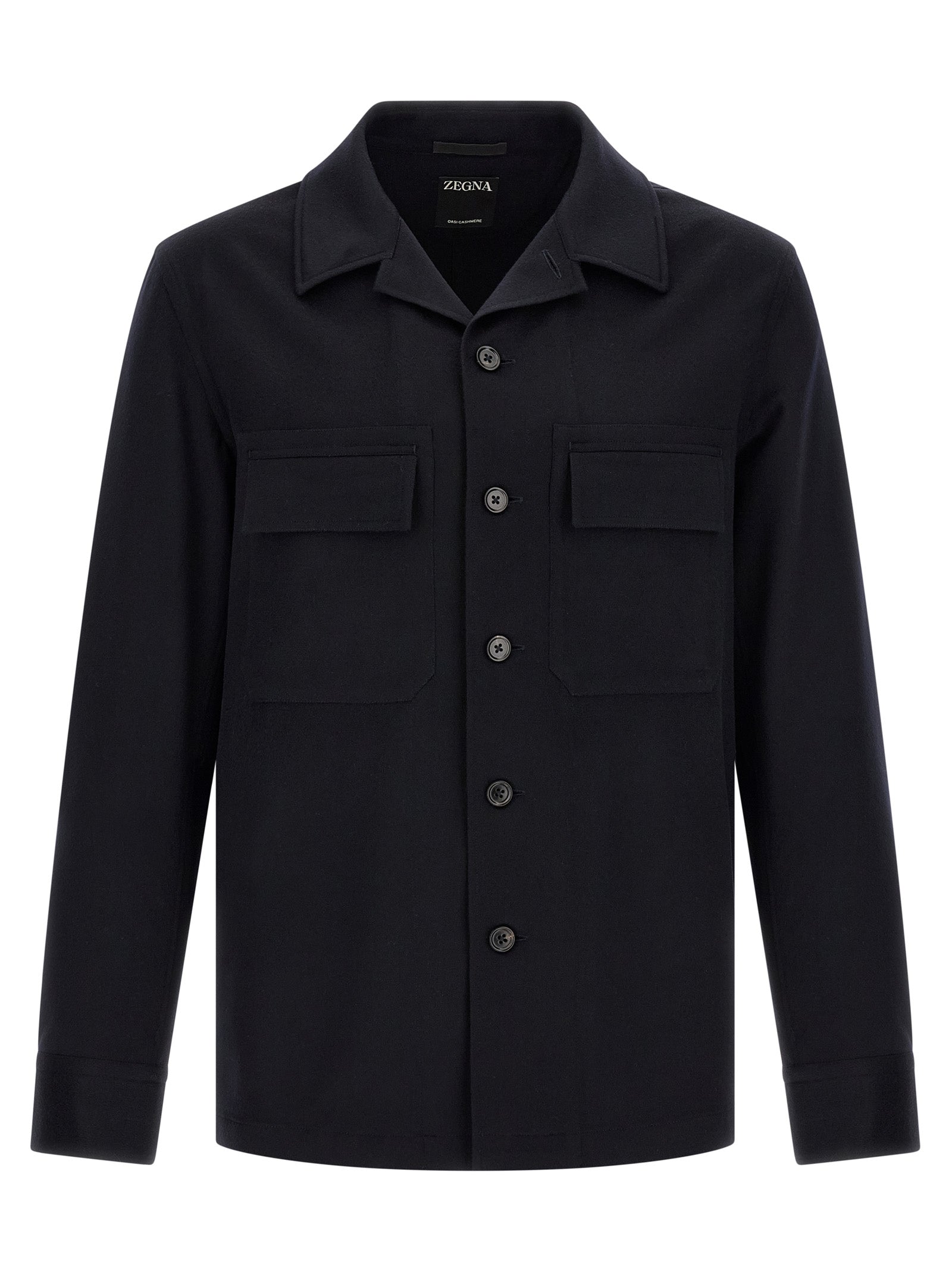 Blaue Wollbluse