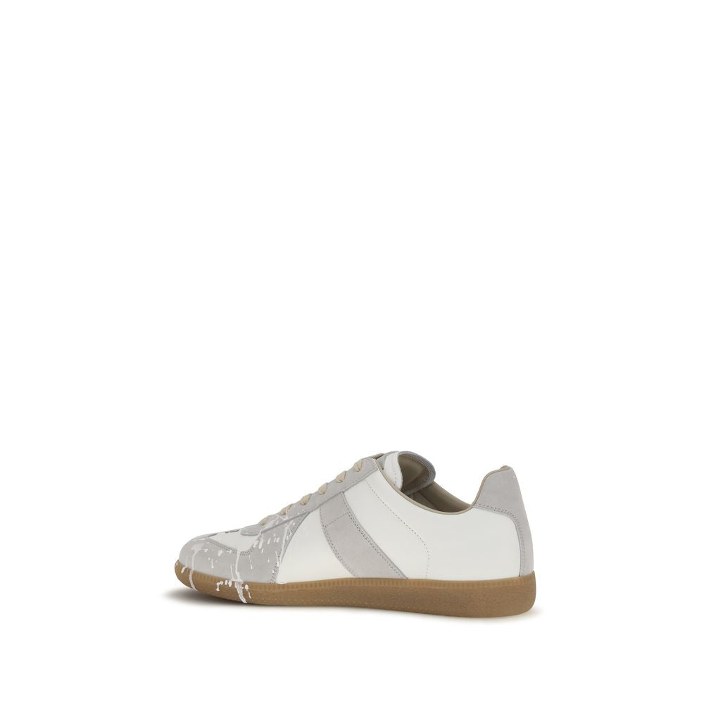 Graue Low-Top-Sneaker aus Wildleder