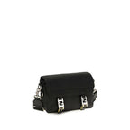 Schwarze Bos Taurus Kalbsleder Schultertasche