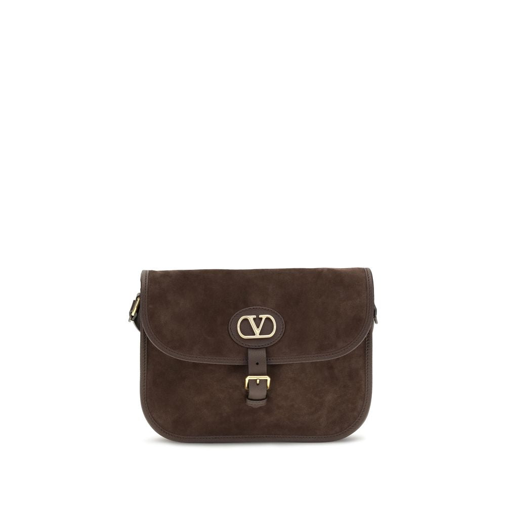 Braune Kalbsleder Bos Taurus Schultertasche