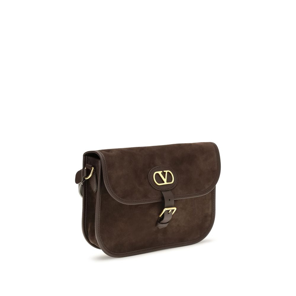 Braune Kalbsleder Bos Taurus Schultertasche