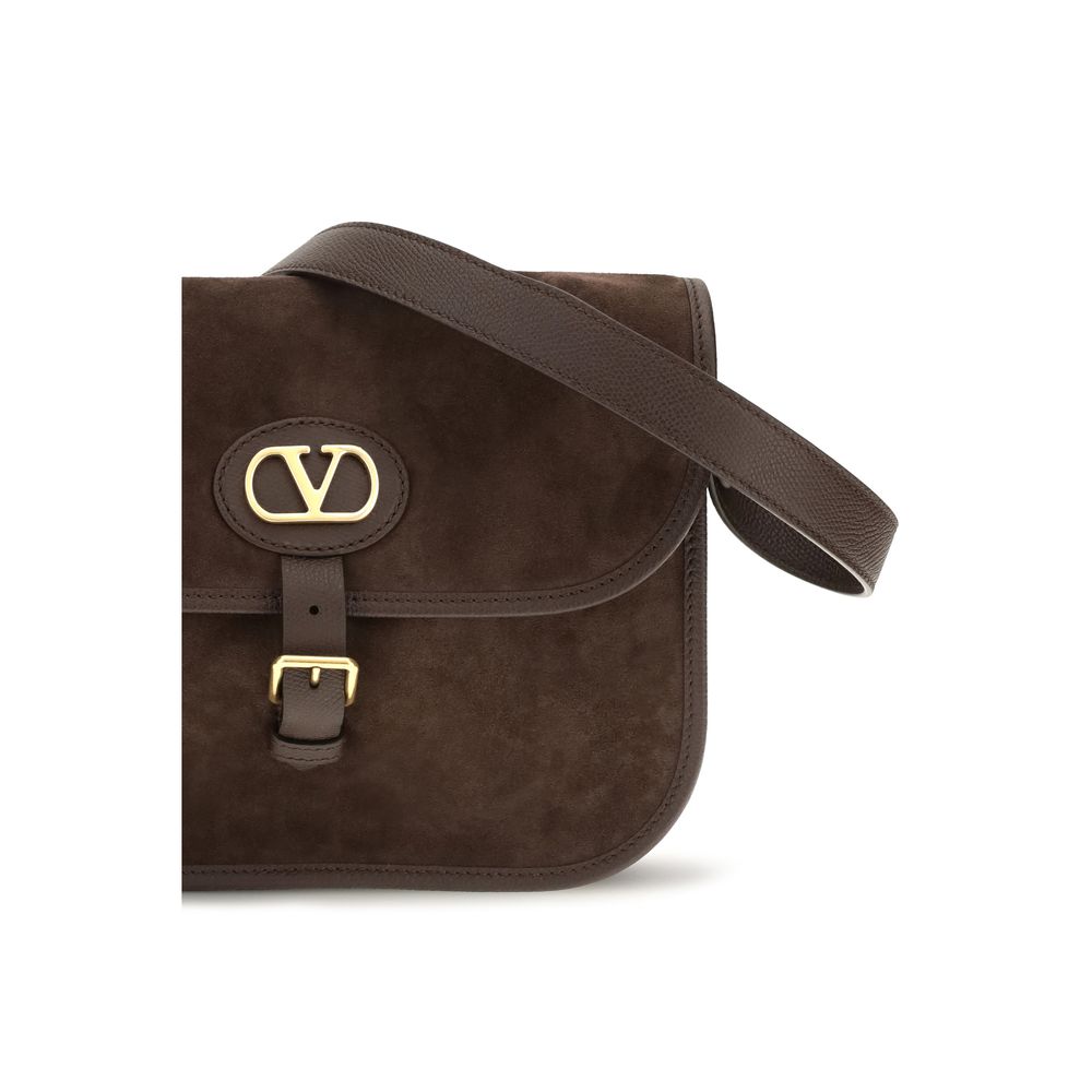 Braune Kalbsleder Bos Taurus Schultertasche