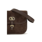 Braune Kalbsleder Bos Taurus Schultertasche
