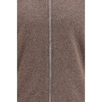 Brauner Kaschmir-Strickjacke