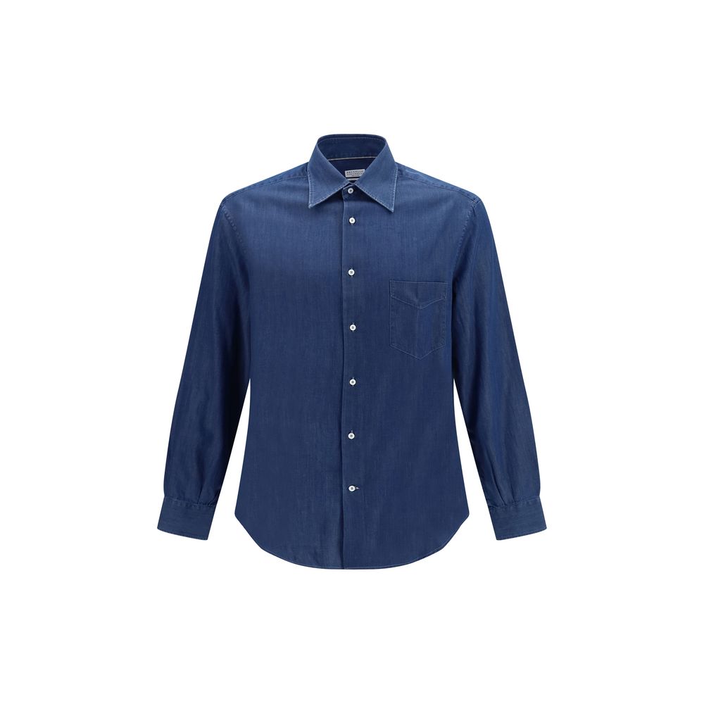 Blaues Denim-Hemd