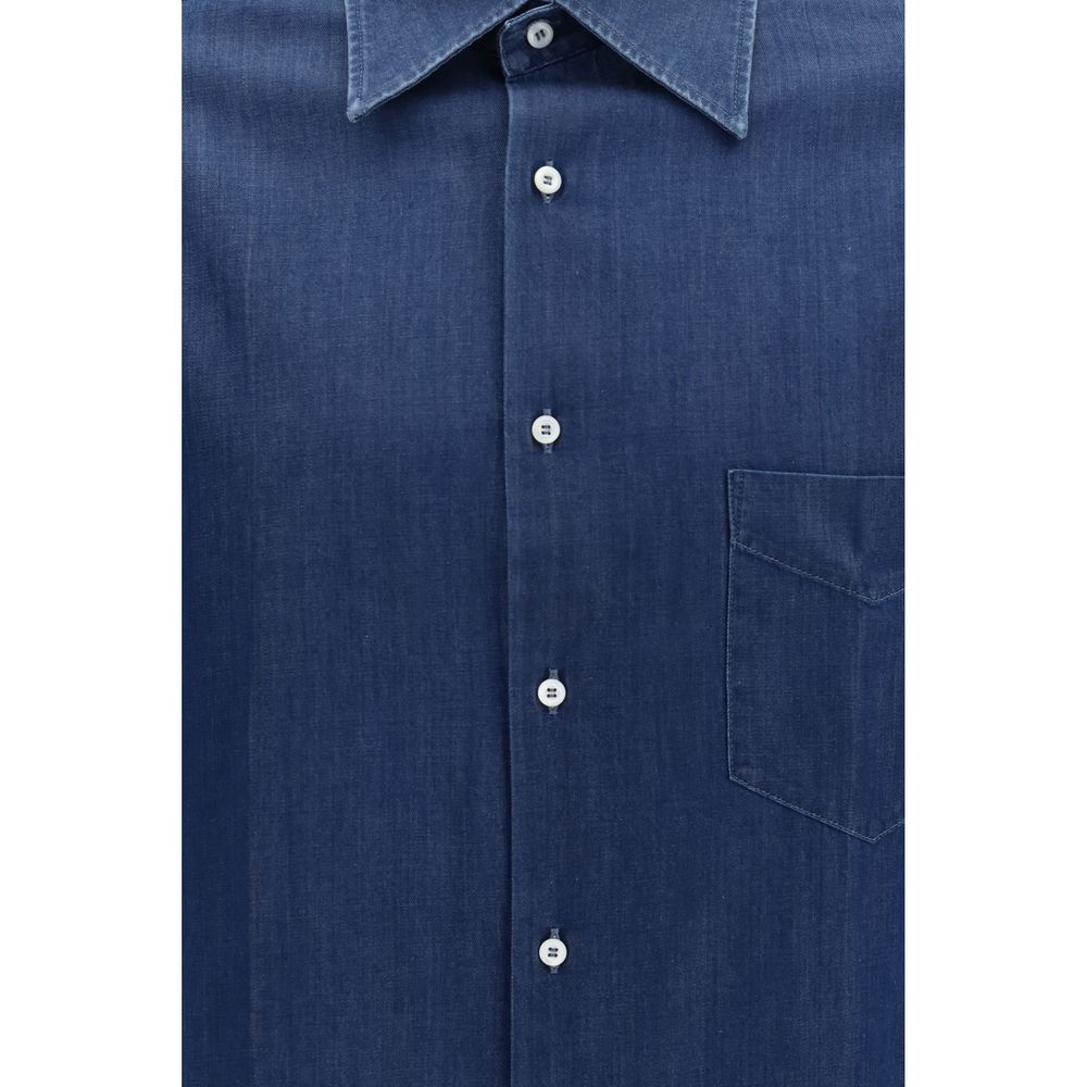 Blaues Denim-Hemd