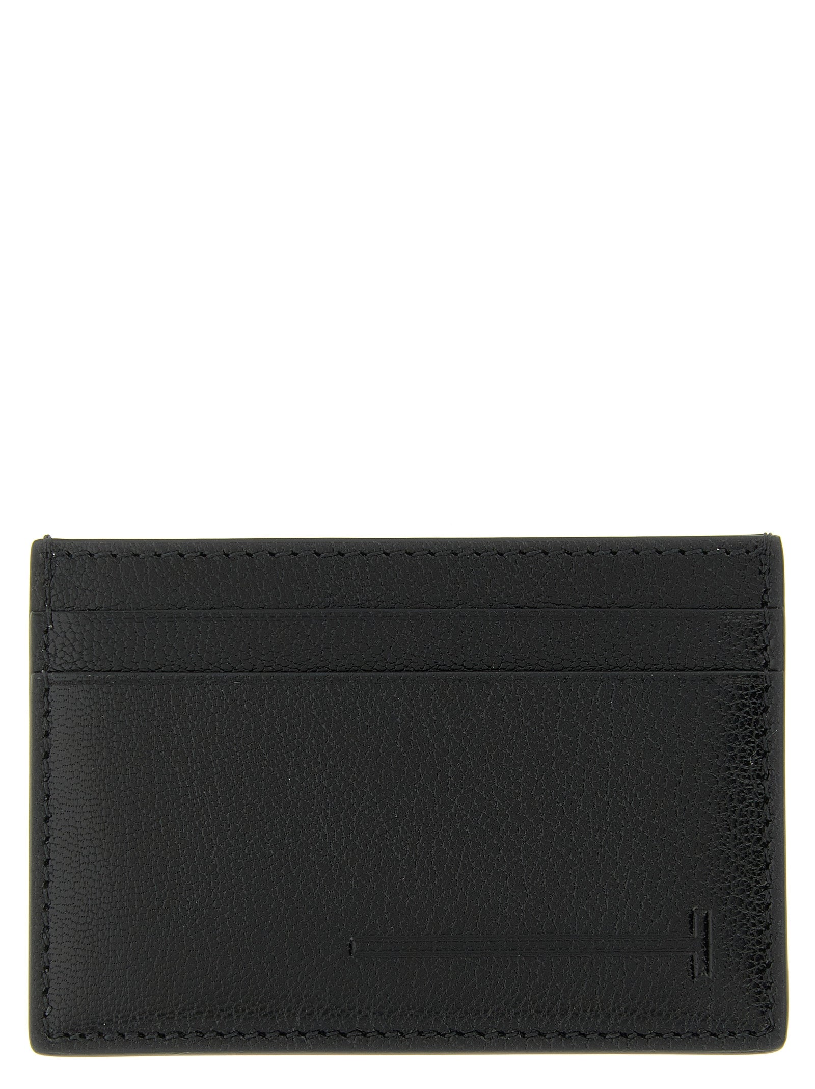 Schwarzes Kartenetui aus Leder 325820BM