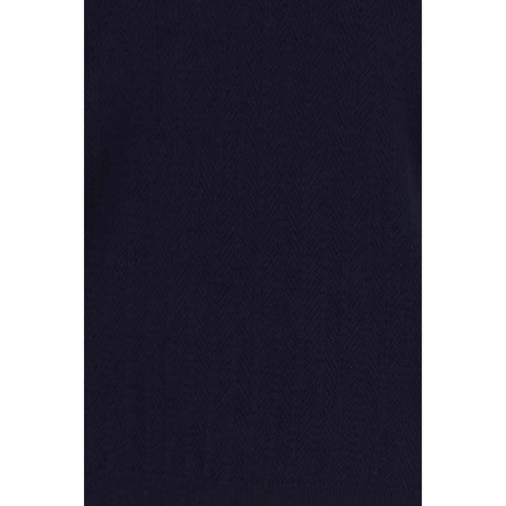 Blauer Wollpullover Oves Aries