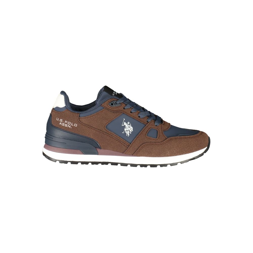 Herren-Sneaker aus braunem Polyurethan
