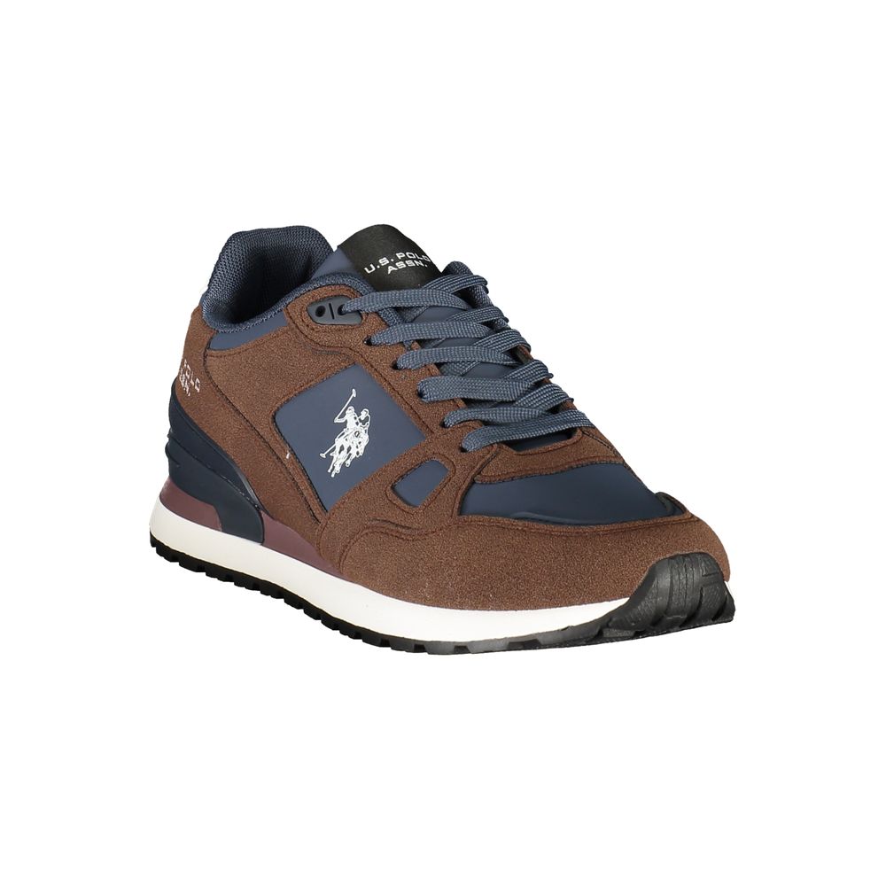 Herren-Sneaker aus braunem Polyurethan