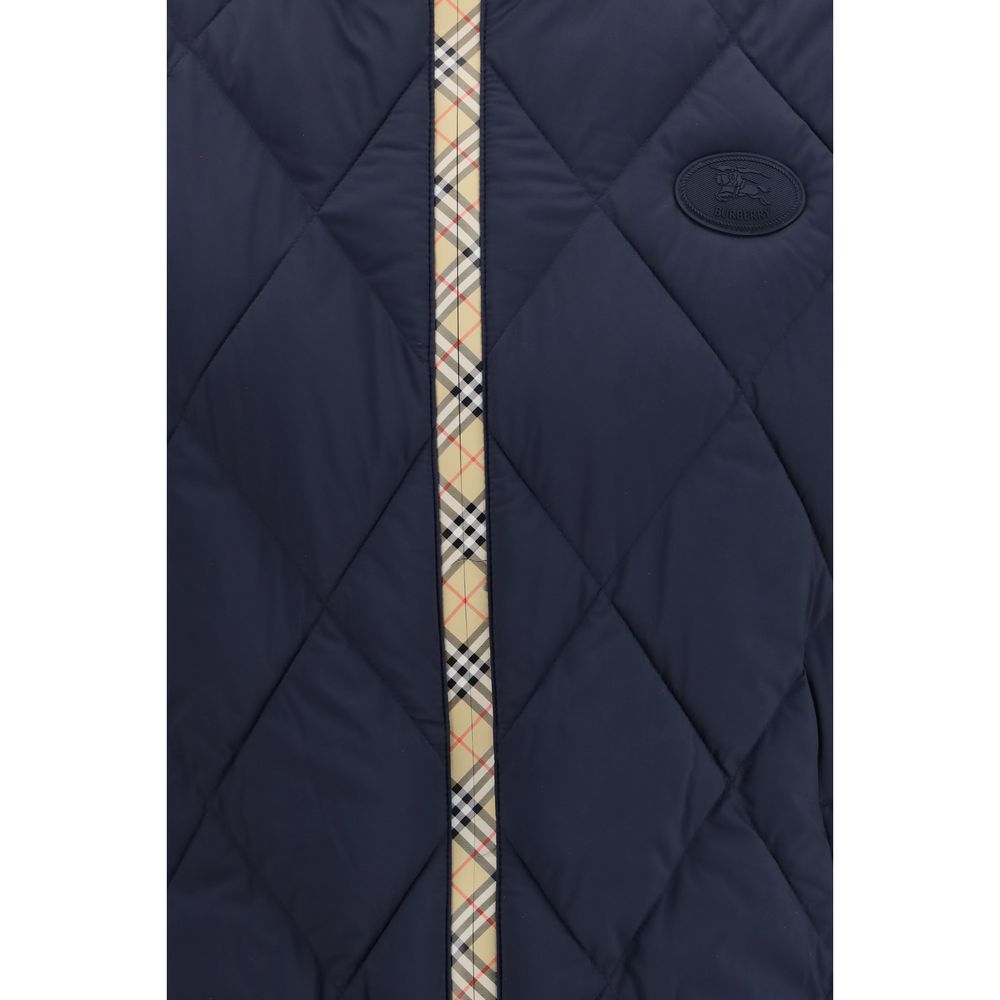 Blaue Ärmellose Jacke aus Polyamid