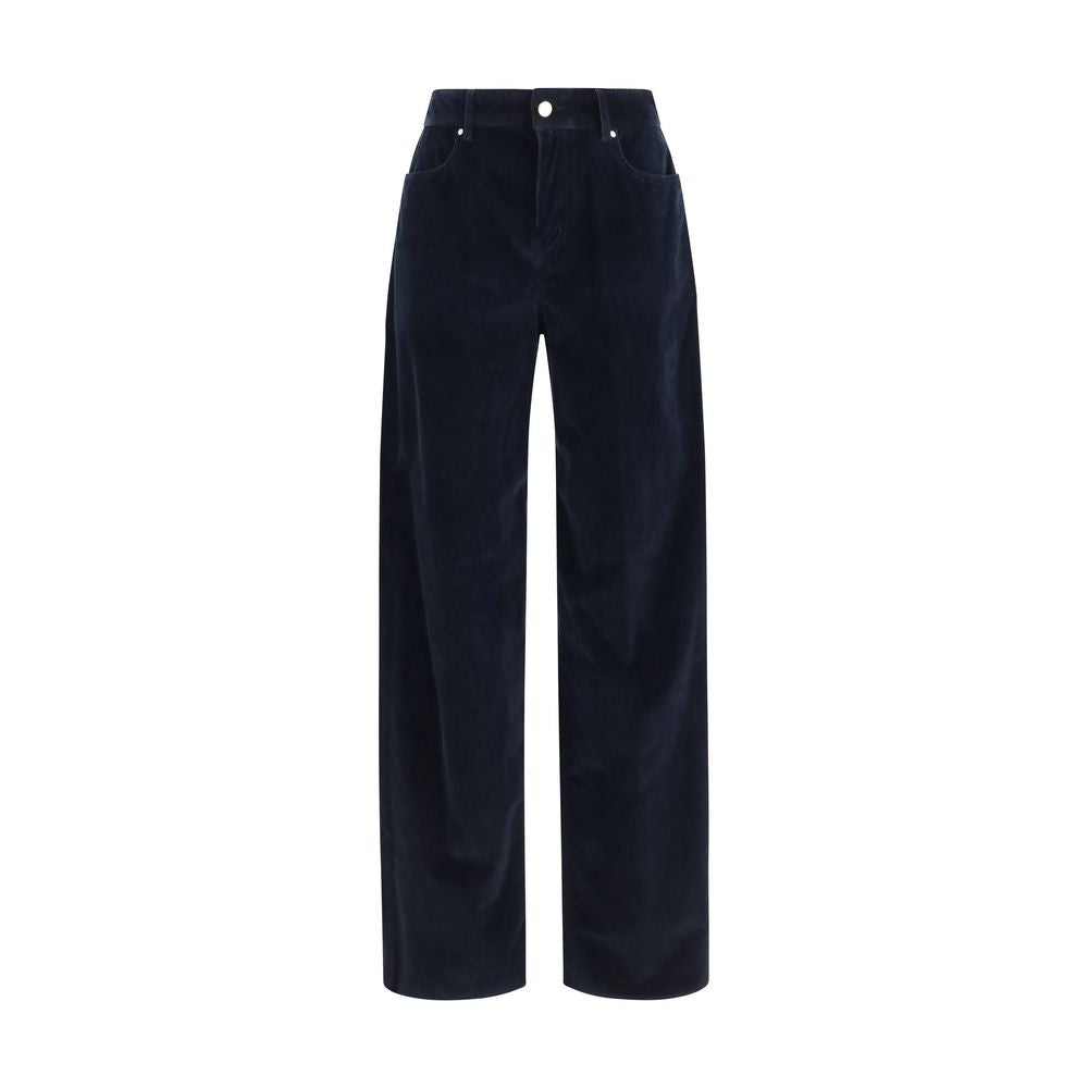 Blaue Baumwollhose