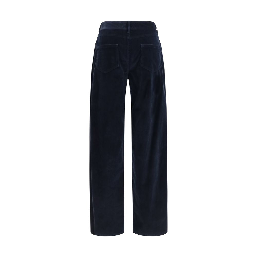 Blaue Baumwollhose