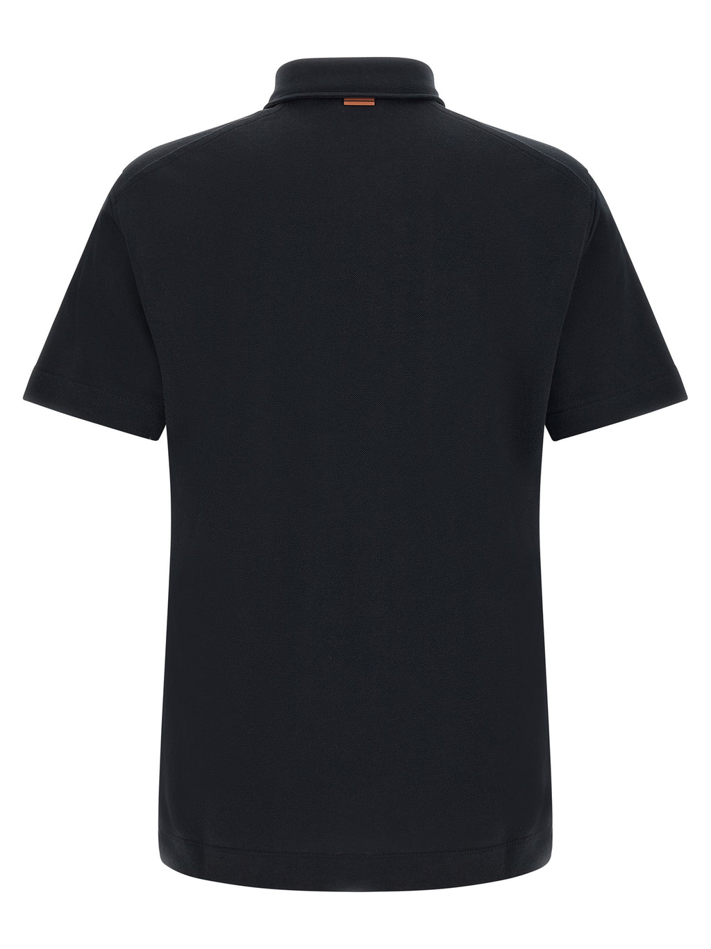 Blaues Baumwoll-Polohemd