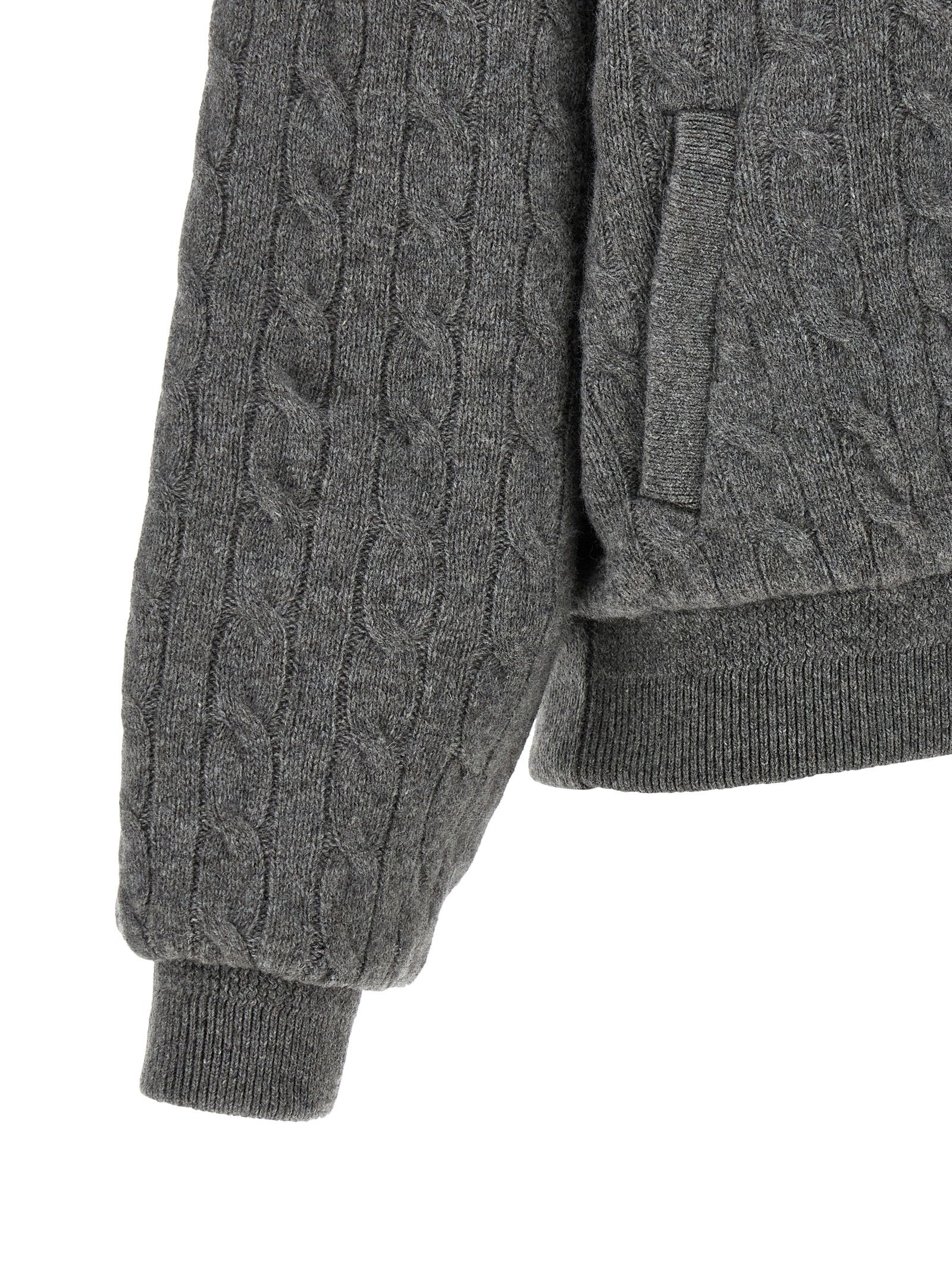 Grauer Woll-Bomber Polo Ralph Lauren