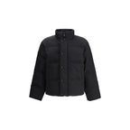 Schwarzer Parka aus Polyester