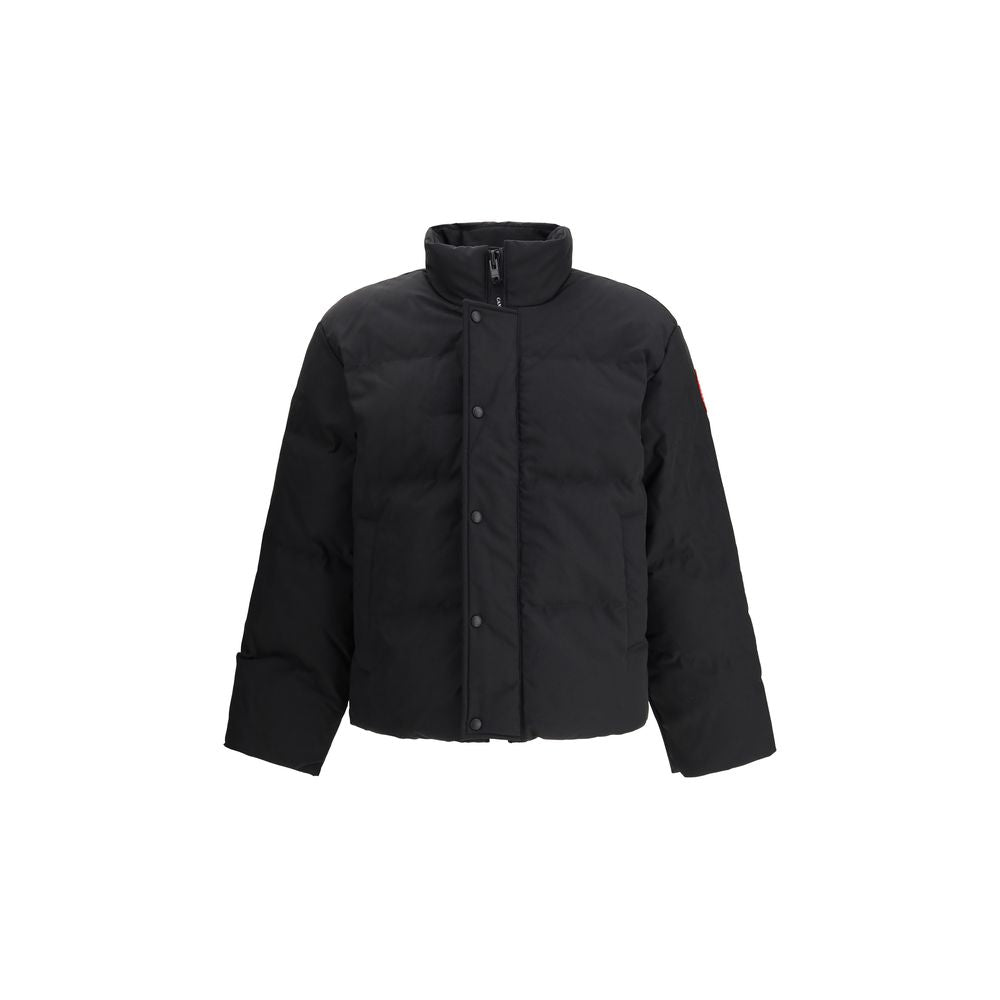 Schwarzer Parka aus Polyester