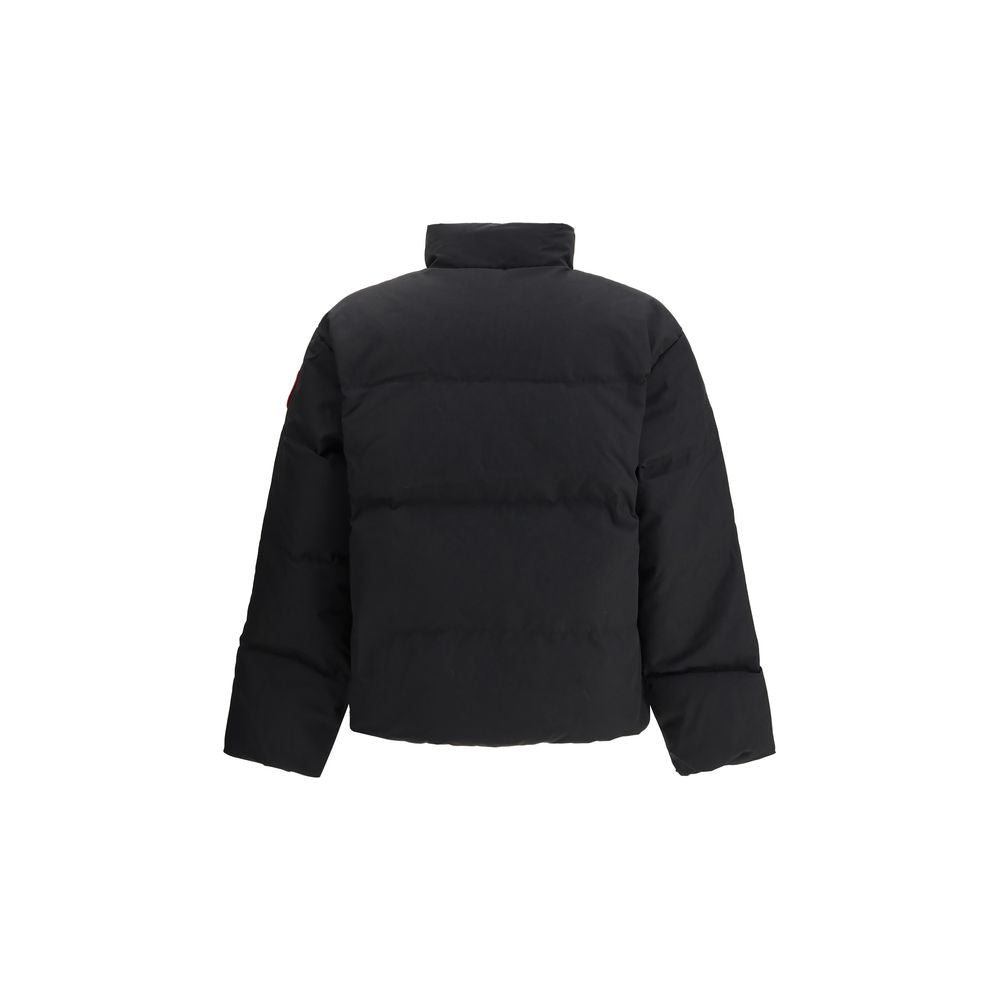 Schwarzer Parka aus Polyester