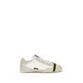 Graue Stoff-Sneaker mit niedrigem Schaft