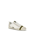 Graue Stoff-Sneaker mit niedrigem Schaft