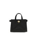 Schwarze Baumwoll-Handtasche
