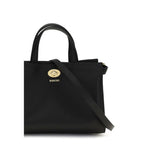 Schwarze Baumwoll-Handtasche