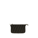Braune Schultertasche aus Polyester