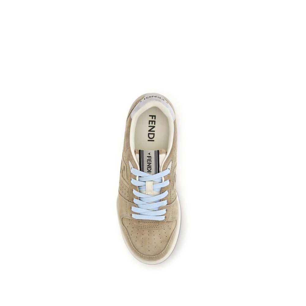 Beige Gummisneaker Fendi