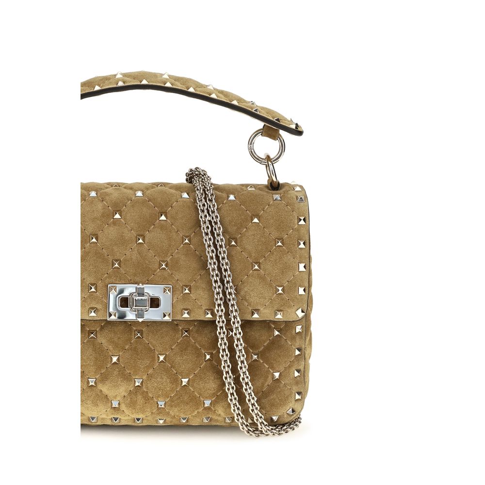 Beige Kalbsleder Bos Taurus Schultertasche