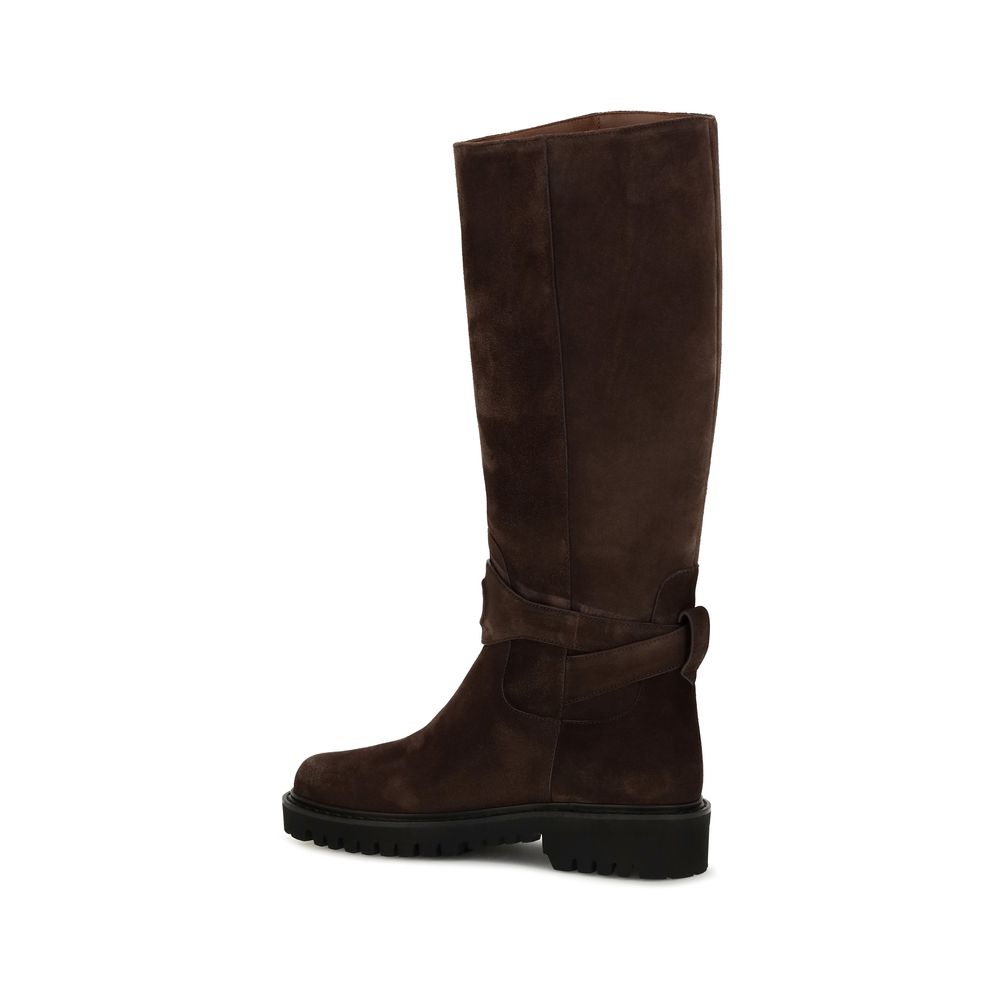 Braune Wildleder-Stiefel