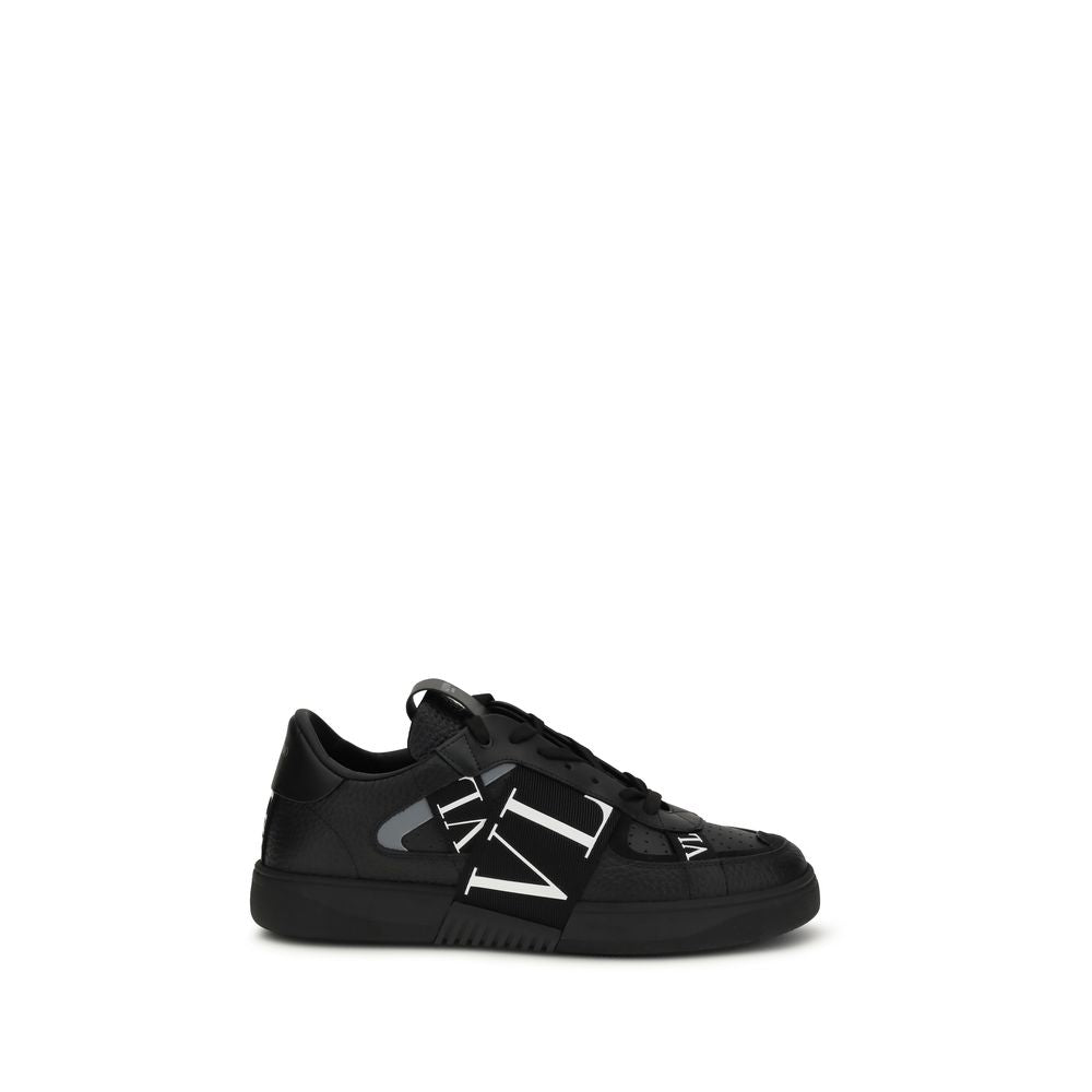 Schwarze Bos Taurus Kalbsleder Sneaker