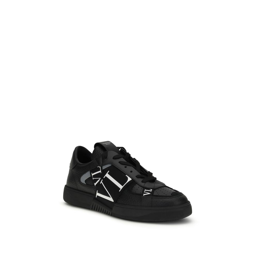 Schwarze Bos Taurus Kalbsleder Sneaker
