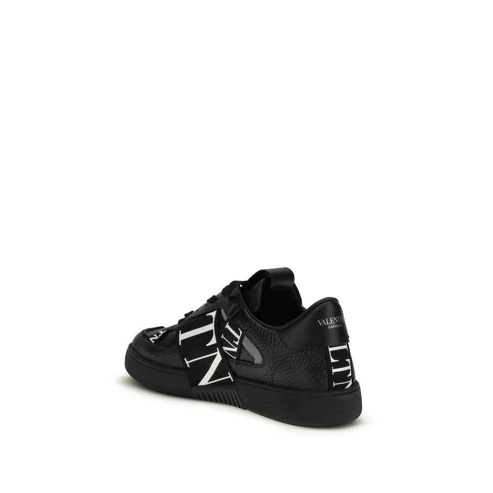 Schwarze Bos Taurus Kalbsleder Sneaker