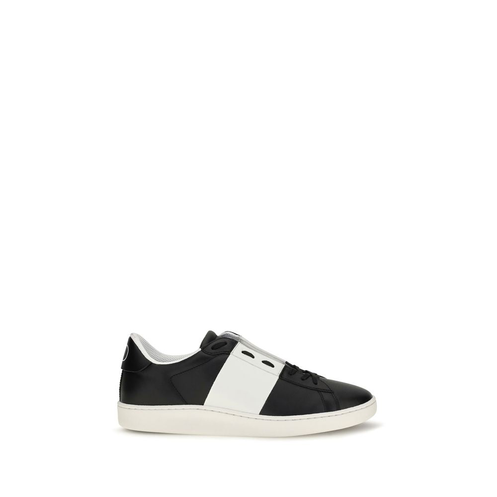 Schwarze Bos Taurus Kalbsleder-Sneakers