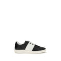 Schwarze Bos Taurus Kalbsleder-Sneakers