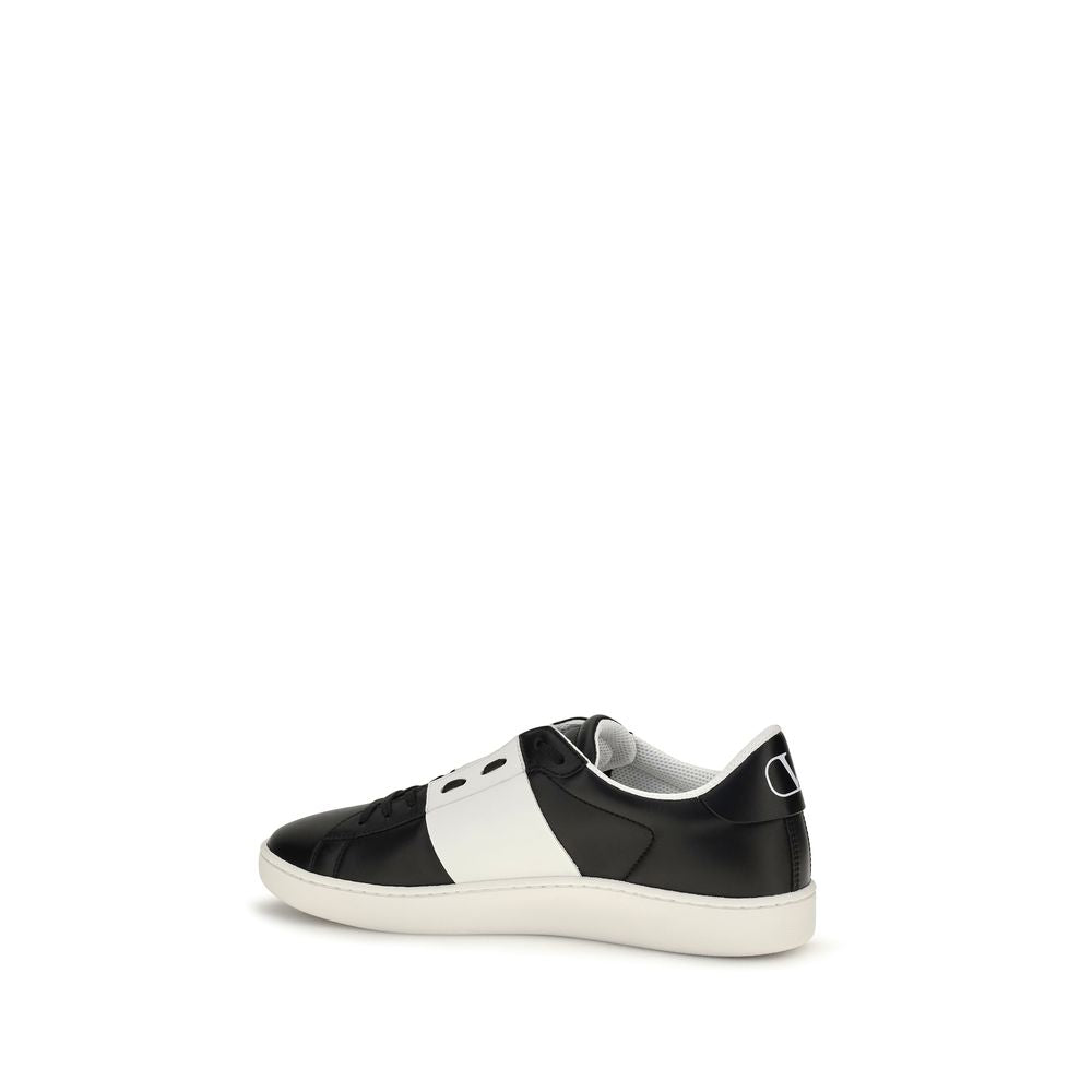 Schwarze Bos Taurus Kalbsleder-Sneakers