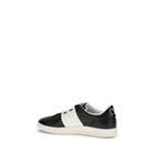 Schwarze Bos Taurus Kalbsleder-Sneakers