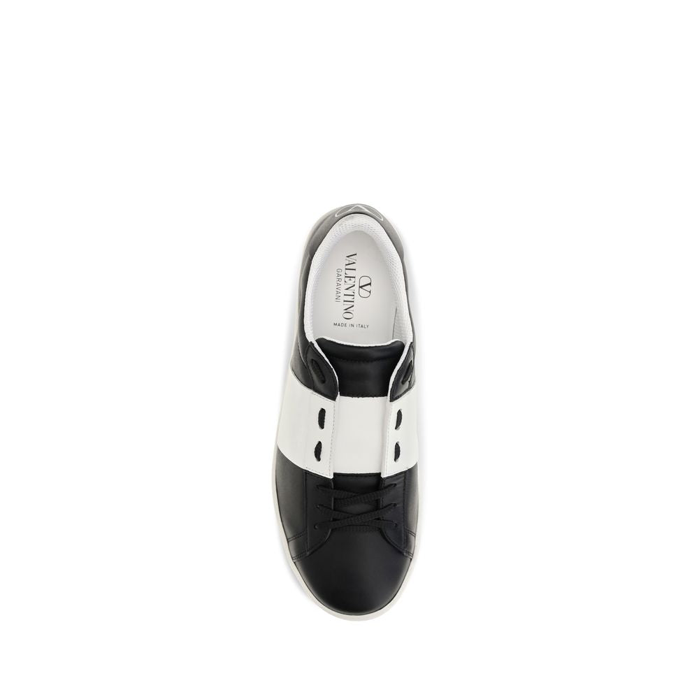 Schwarze Bos Taurus Kalbsleder-Sneakers