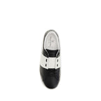 Schwarze Bos Taurus Kalbsleder-Sneakers
