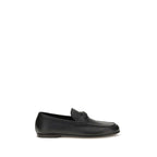 Schwarze Loafer aus Hirschleder
