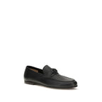 Schwarze Loafer aus Hirschleder