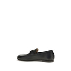 Schwarze Loafer aus Hirschleder