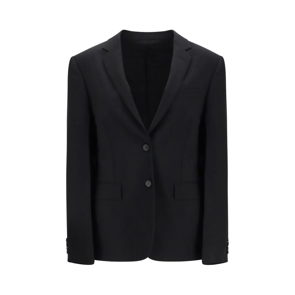 Schwarzer Mohair-Blazer Fendi