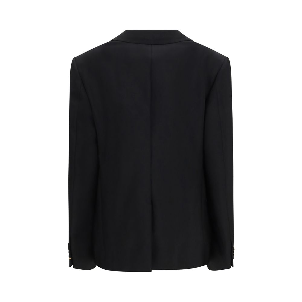 Schwarzer Mohair-Blazer Fendi