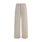 Beige Baumwolljeans Denim