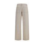 Beige Baumwolljeans Denim