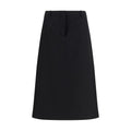 Schwarzer Oves Aries Wollrock Midi