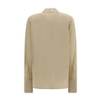 Beige Silk Dress Shirt Fendi